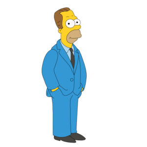 Download free hand-drawn vector illustrations of Herb Powell's character in the cartoon the Simpson