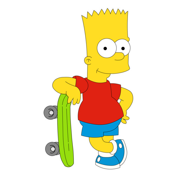 Download free hand-drawn vector illustrations of bart simpson's character in the cartoon the simpson