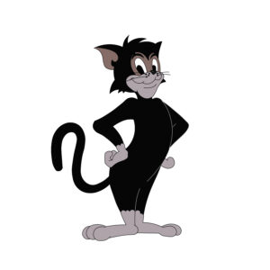 Download free hand-drawn vector illustrations of Butch's character in the Tom and Jerry cartoon