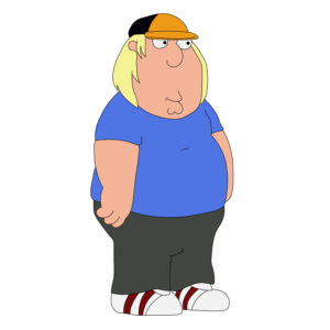 Download free hand-drawn vector illustrations of Chris Griffin's character in the Family Guy cartoon