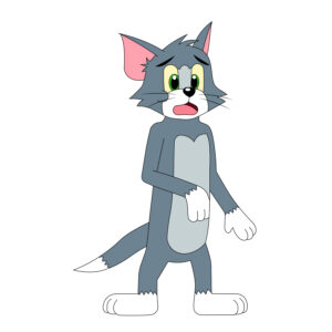 Download free hand-drawn vector illustrations of Cousin George's character in the Tom and Jerry cartoon