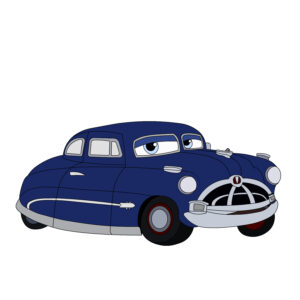 Download free hand-drawn vector illustrations of Doc Hudson's character in the Cars cartoon