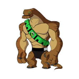 Download free hand-drawn vector illustrations of Humungousaur's character in the cartoon Ben 10