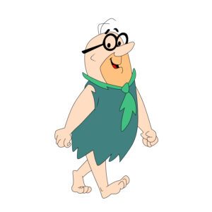 Download free hand-drawn vector illustrations of Mr.Slate's character in the Flintstones cartoon