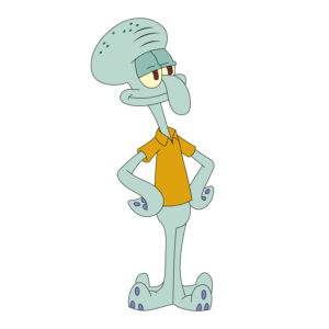 Download free hand-drawn vector illustrations of Squidward Tentacles's character in the SpongeBob SquarePants cartoon