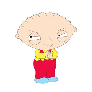 Download free hand-drawn vector illustrations of Stewie Griffin's character in the Family Guy cartoon