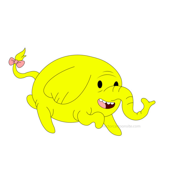 Download free hand-drawn vector illustrations of Tree Trunks's character in the Adventure Time cartoon