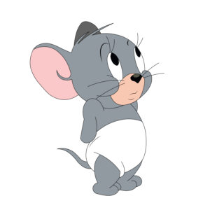 Download free hand-drawn vector illustrations of Tuffy's character in the Tom and Jerry cartoon