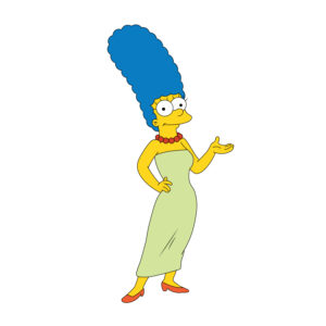 Download free hand-drawn vector illustrations of Marge simpson's character in the cartoon the Simpson