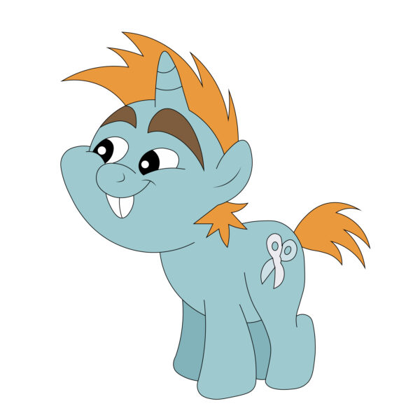 Download free hand-drawn vector illustrations of Snips's character in the My Little Pony cartoon